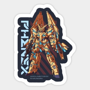 RX-0 Unicorn Gundam Phenex Front Sticker